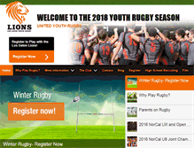 Tablet Screenshot of losgatosyouthrugby.com